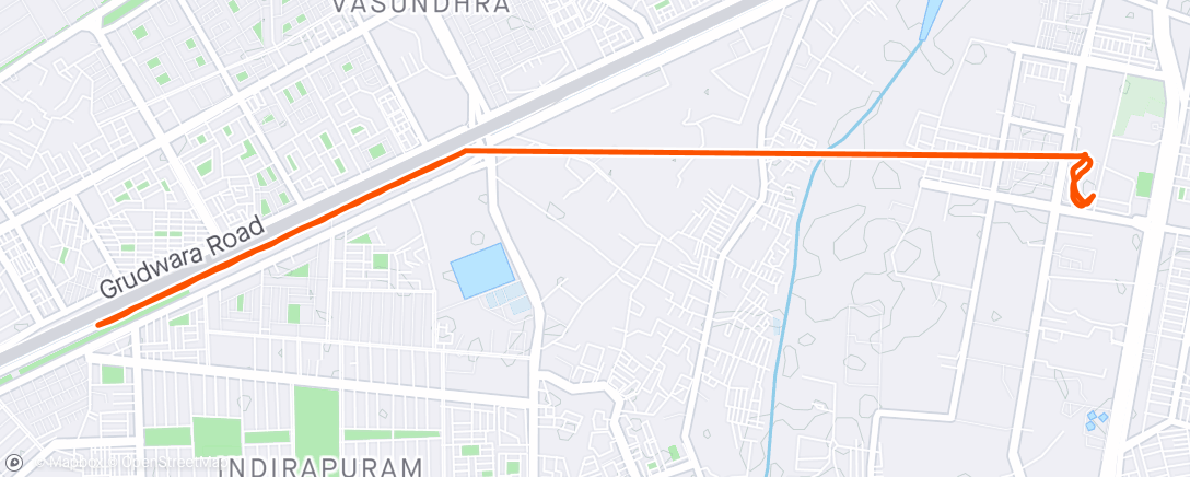 Map of the activity, Morning Walk