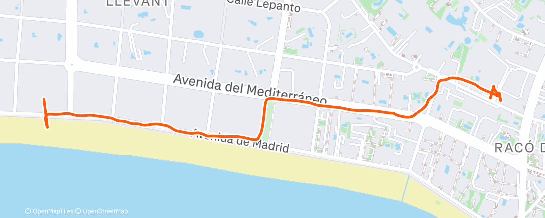 Map of the activity, Afternoon Walk