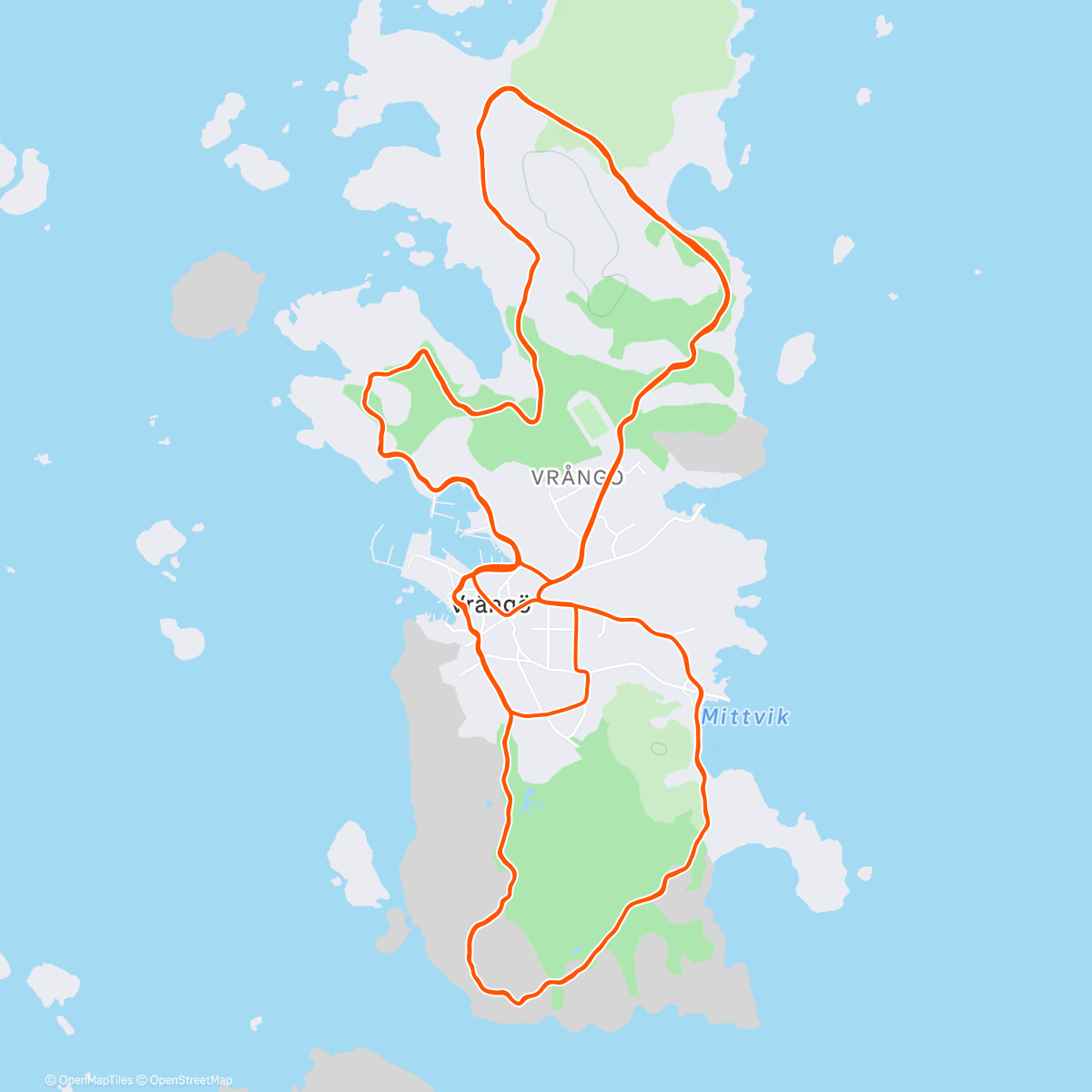 Карта физической активности (Söndag i solen)