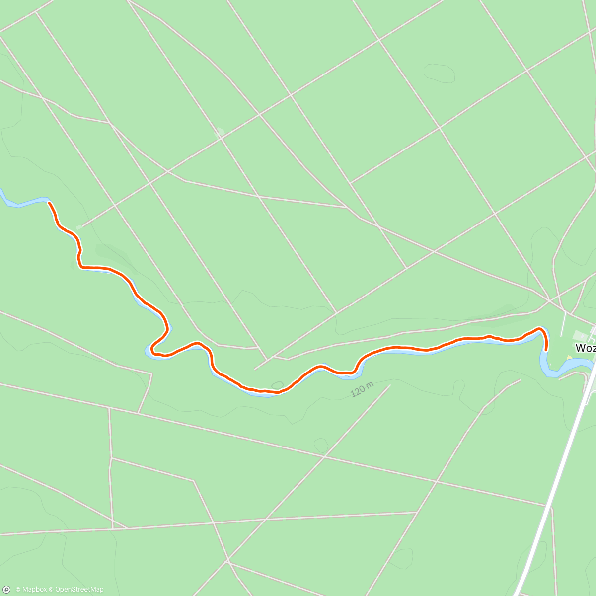 Map of the activity, Lunch Kayaking