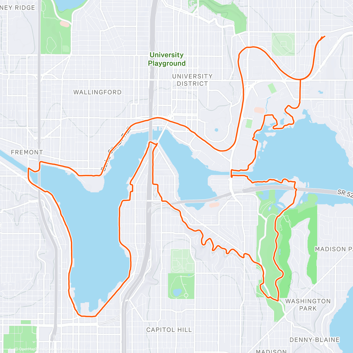 Map of the activity, Brad LR + Met Market haul