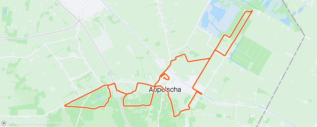 Map of the activity, Ochtendritje op mountainbike