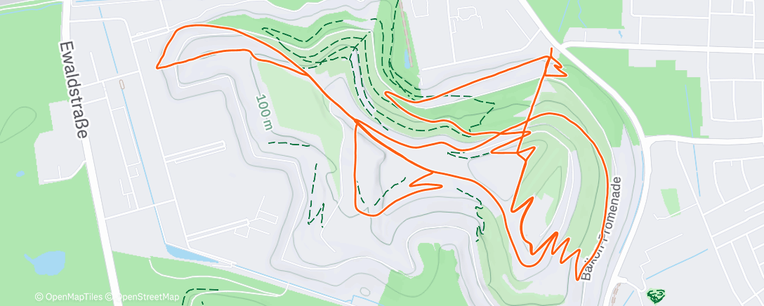 Map of the activity, Haldendienstag ⛰️