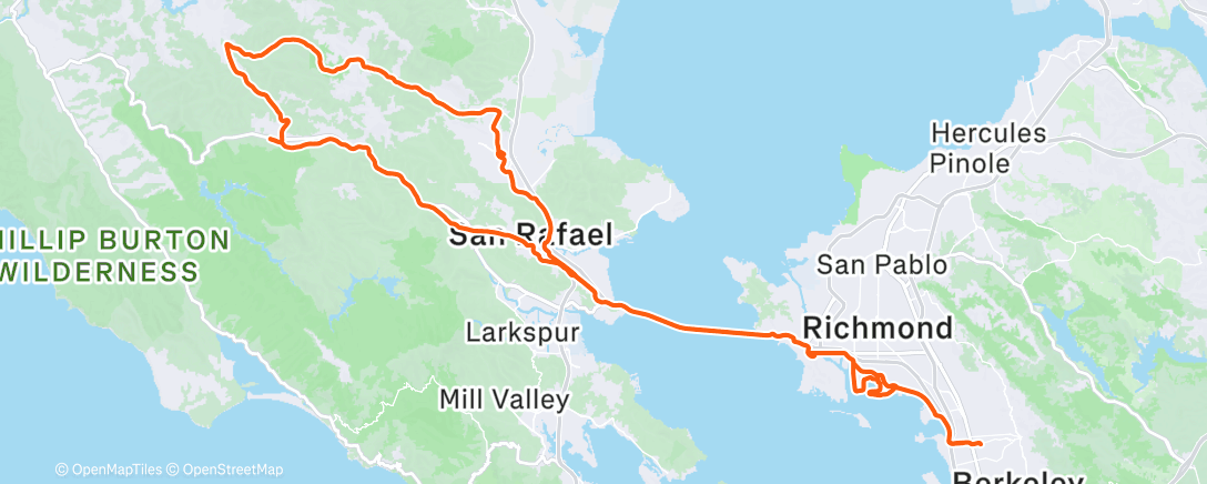 Карта физической активности (Morning Ride)