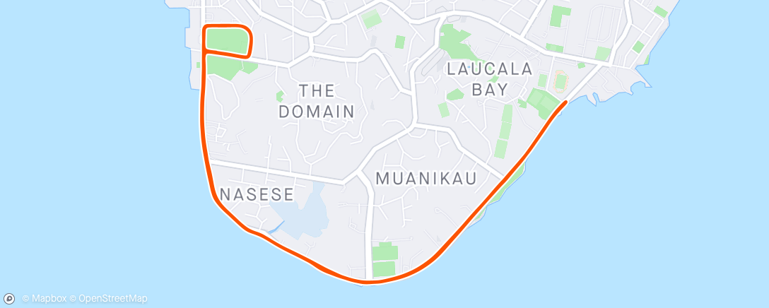 Map of the activity, Suva Half Marathon