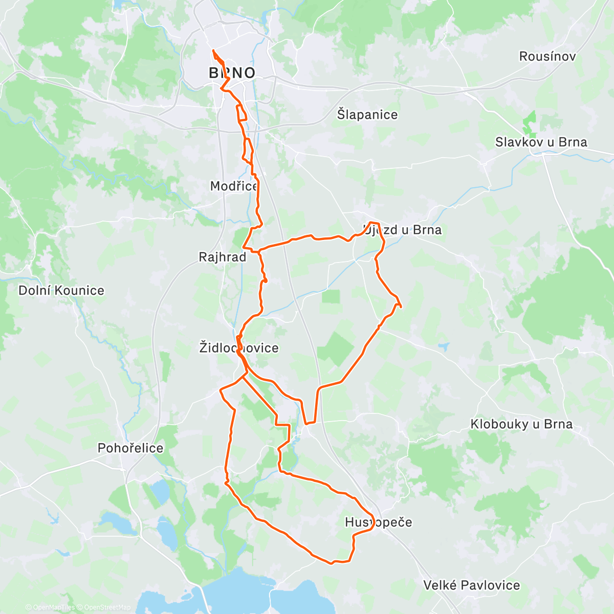 Map of the activity, Morning Ride
