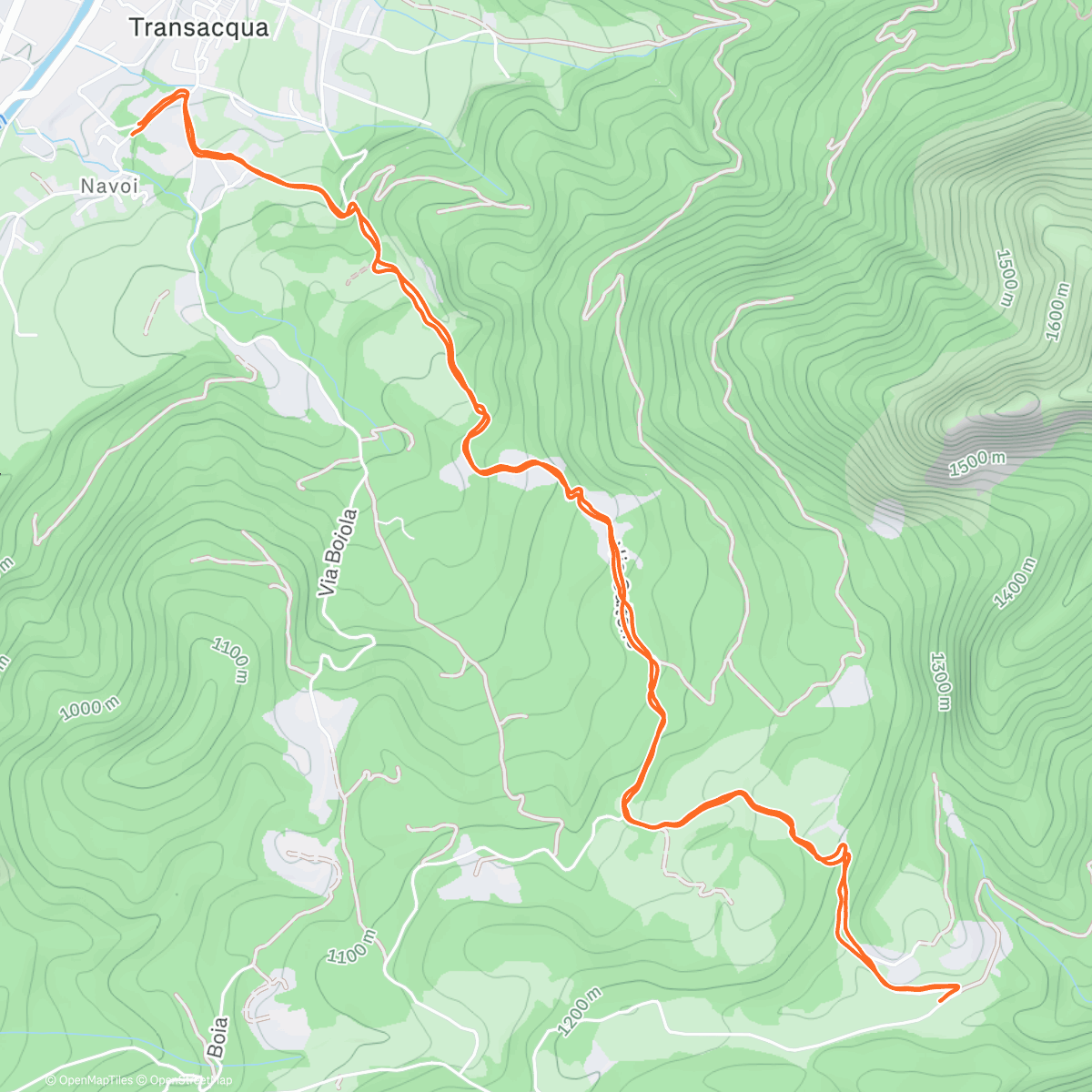 Map of the activity, Morning Run