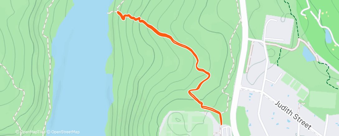Map of the activity, Afternoon Trail Run