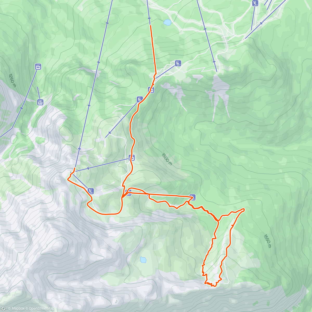 Map of the activity, Stuibenkopf