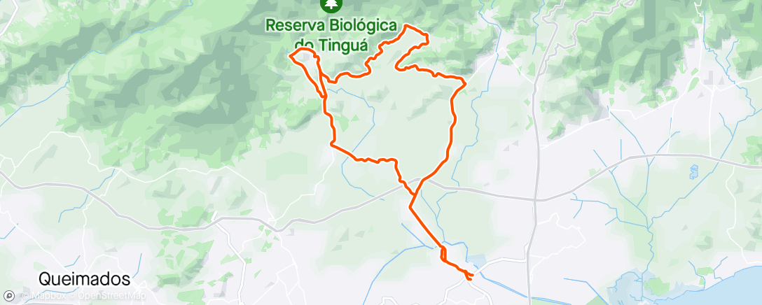 活动地图，Passeio noturno em Tingua/Xerém.
