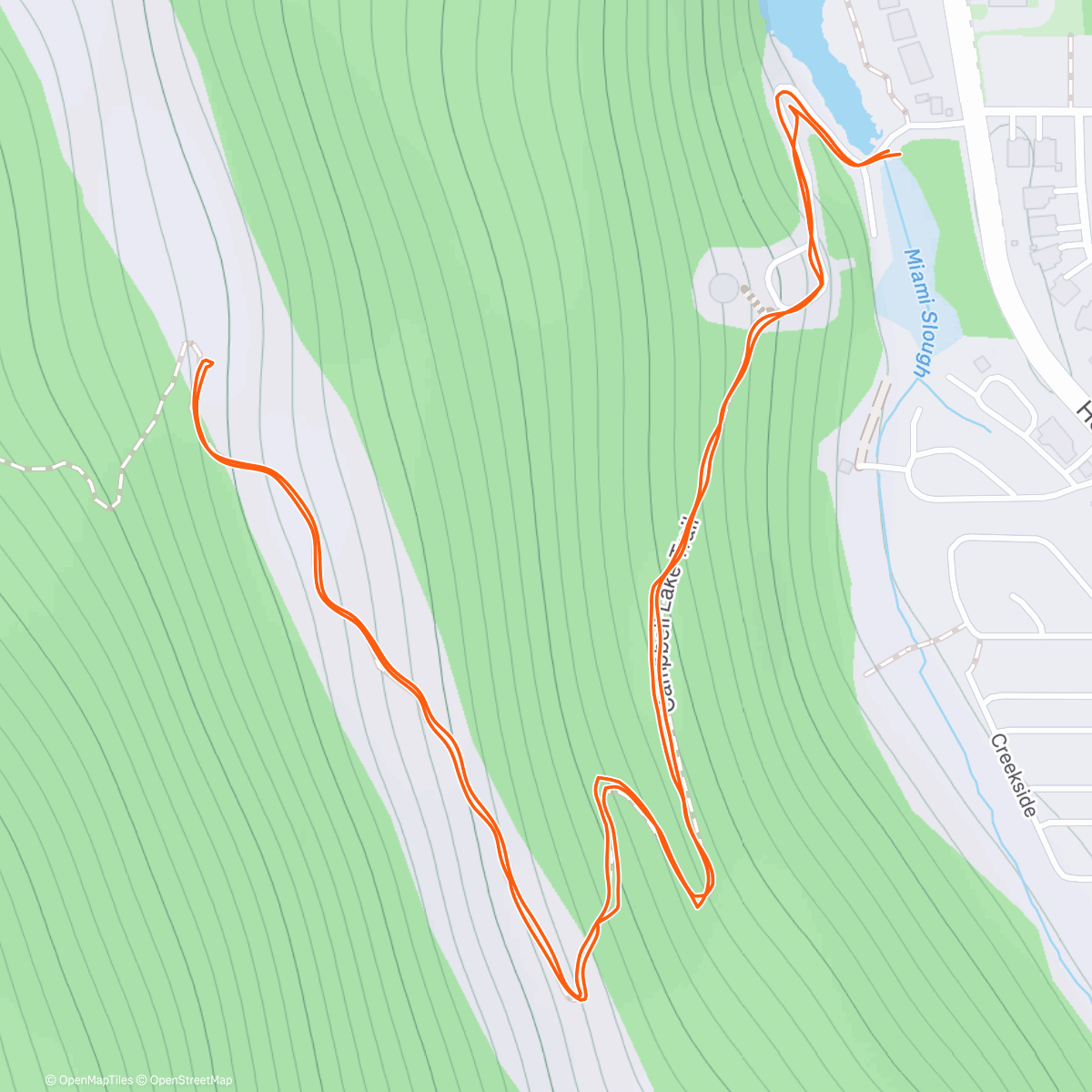 Map of the activity, Tester Hike w Little Nugget