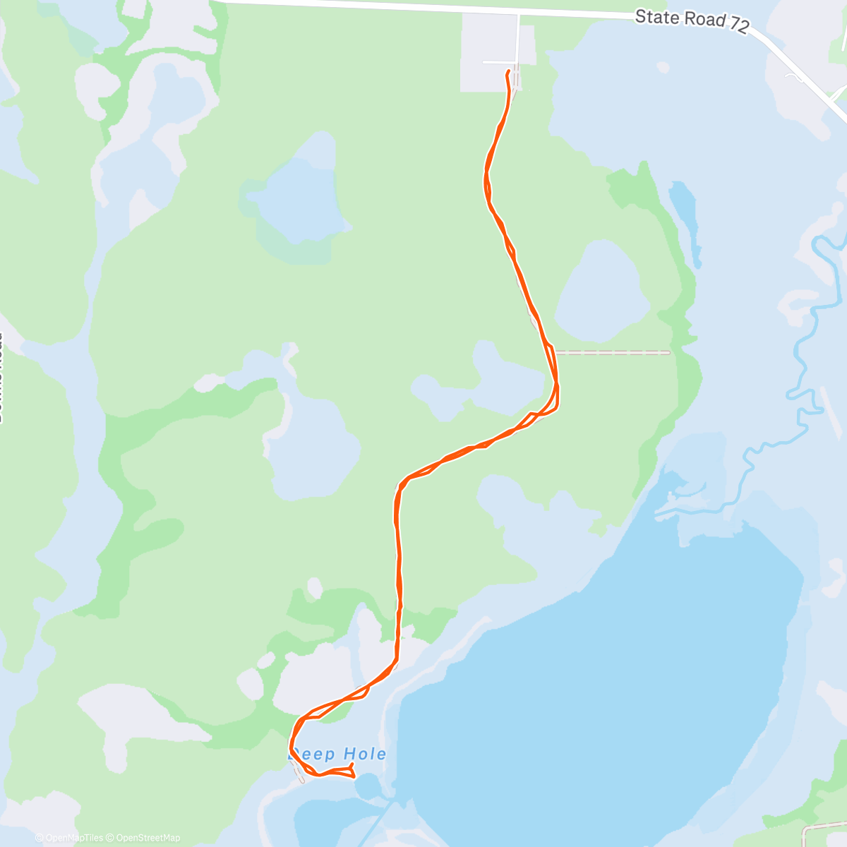 Map of the activity, Deep Hole to visit the gators with Merida 🐊