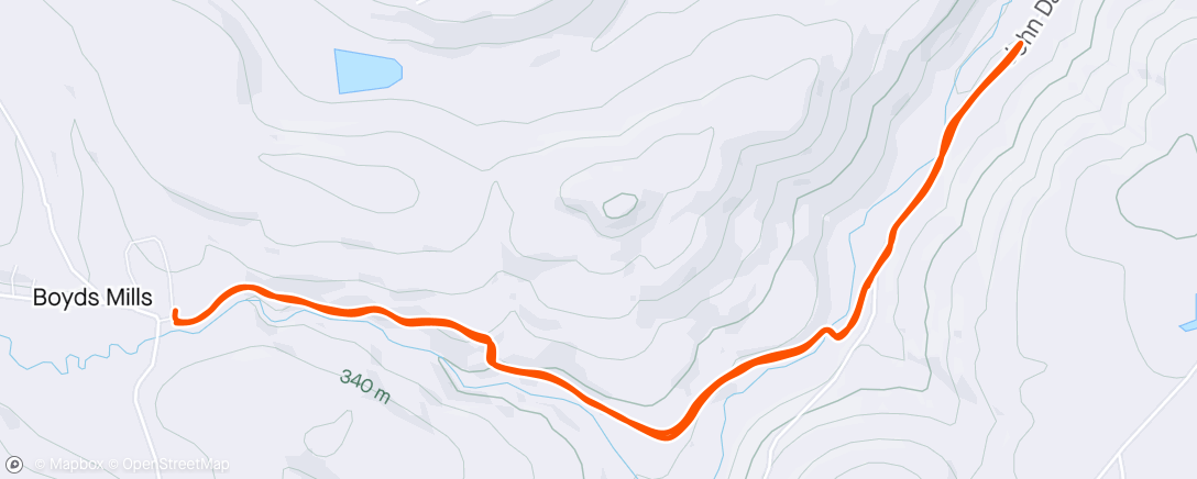 Mapa da atividade, Back in the Penn mountains