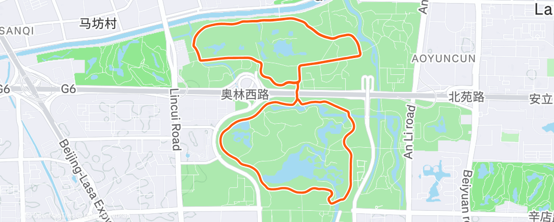 Map of the activity, 晨间跑步 🌞🥶