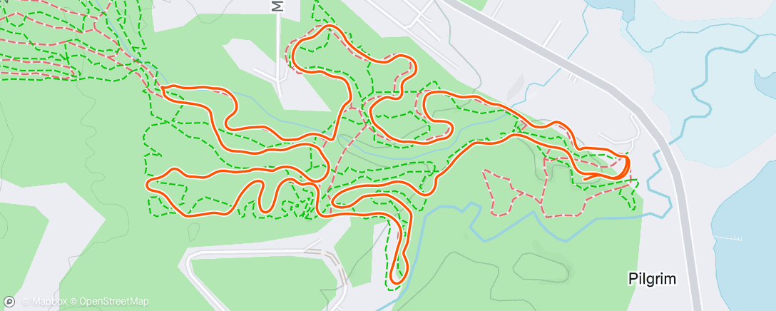 Map of the activity, Morning Nordic Ski