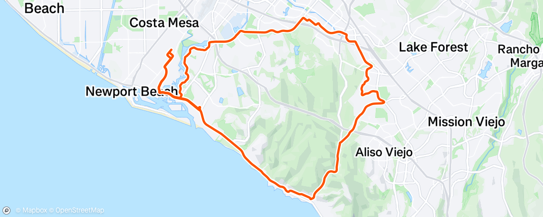 Map of the activity, Morning Ride