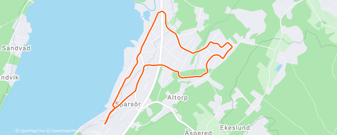 Map of the activity, Morning Run