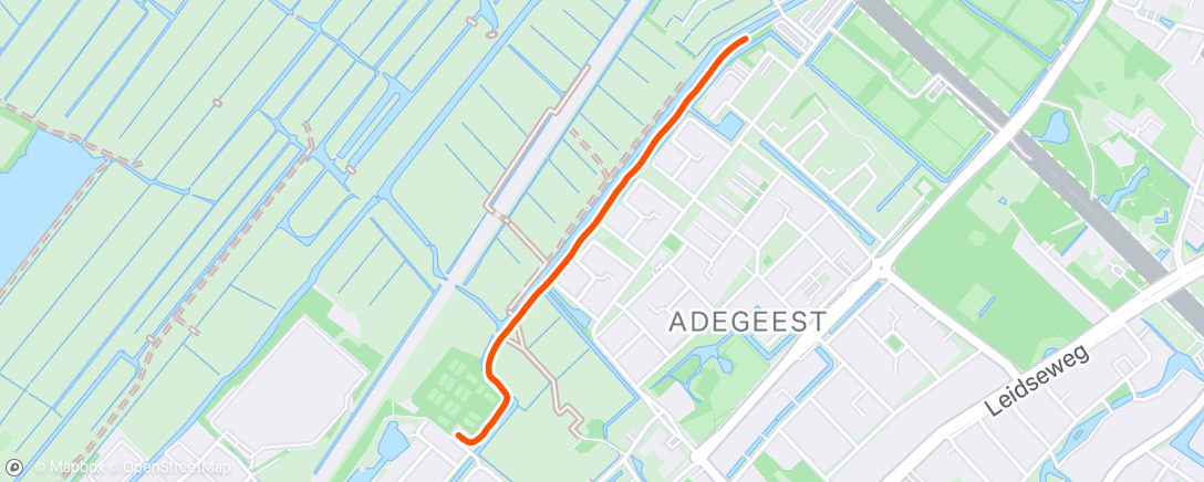 Map of the activity, Avondloop