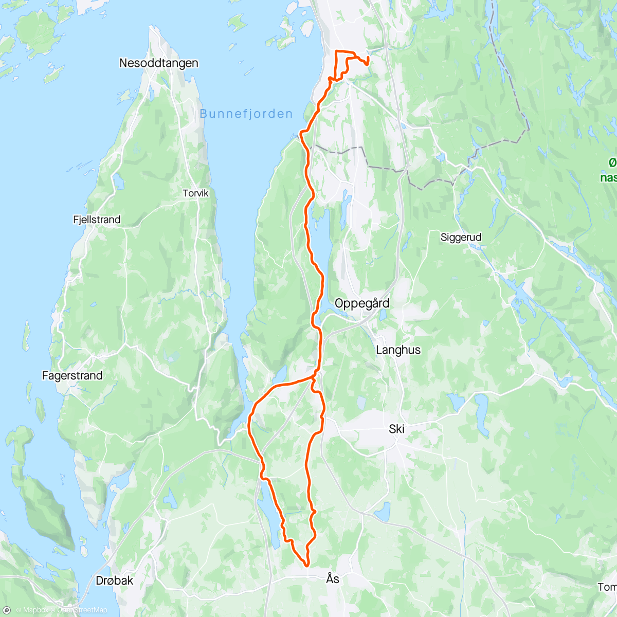 Map of the activity, Torsdag kveld med Frøy 4. Det skal liksom være varmere..