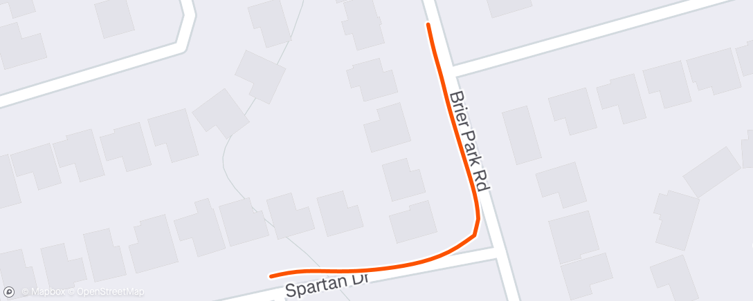 Map of the activity, Morning Run