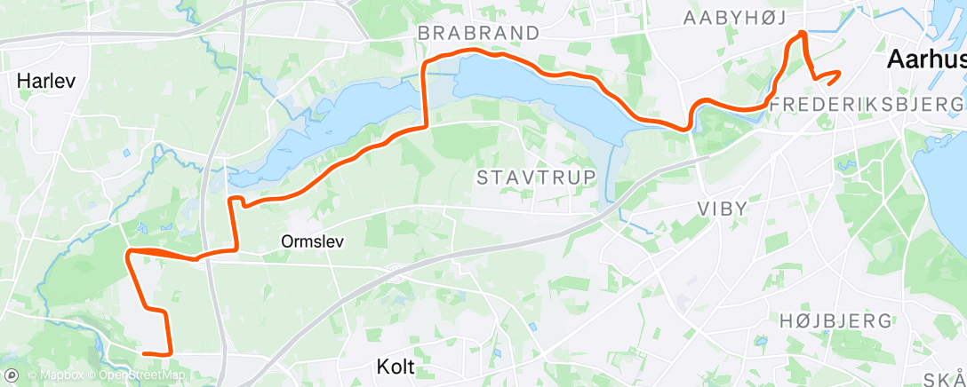 Map of the activity, Afternoon Ride