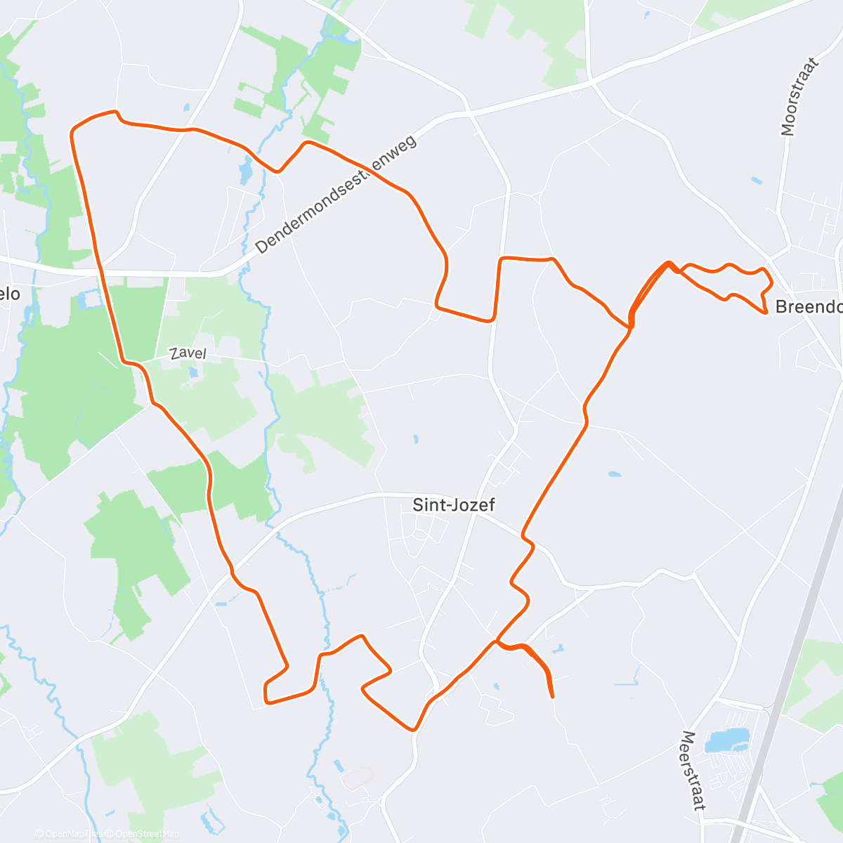 Map of the activity, 10miles TRAILrun