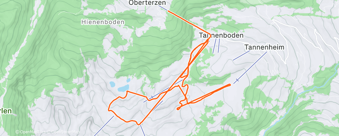 Карта физической активности (Snowboarden am Nachmittag)