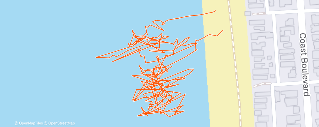 Map of the activity, Lunch Workout