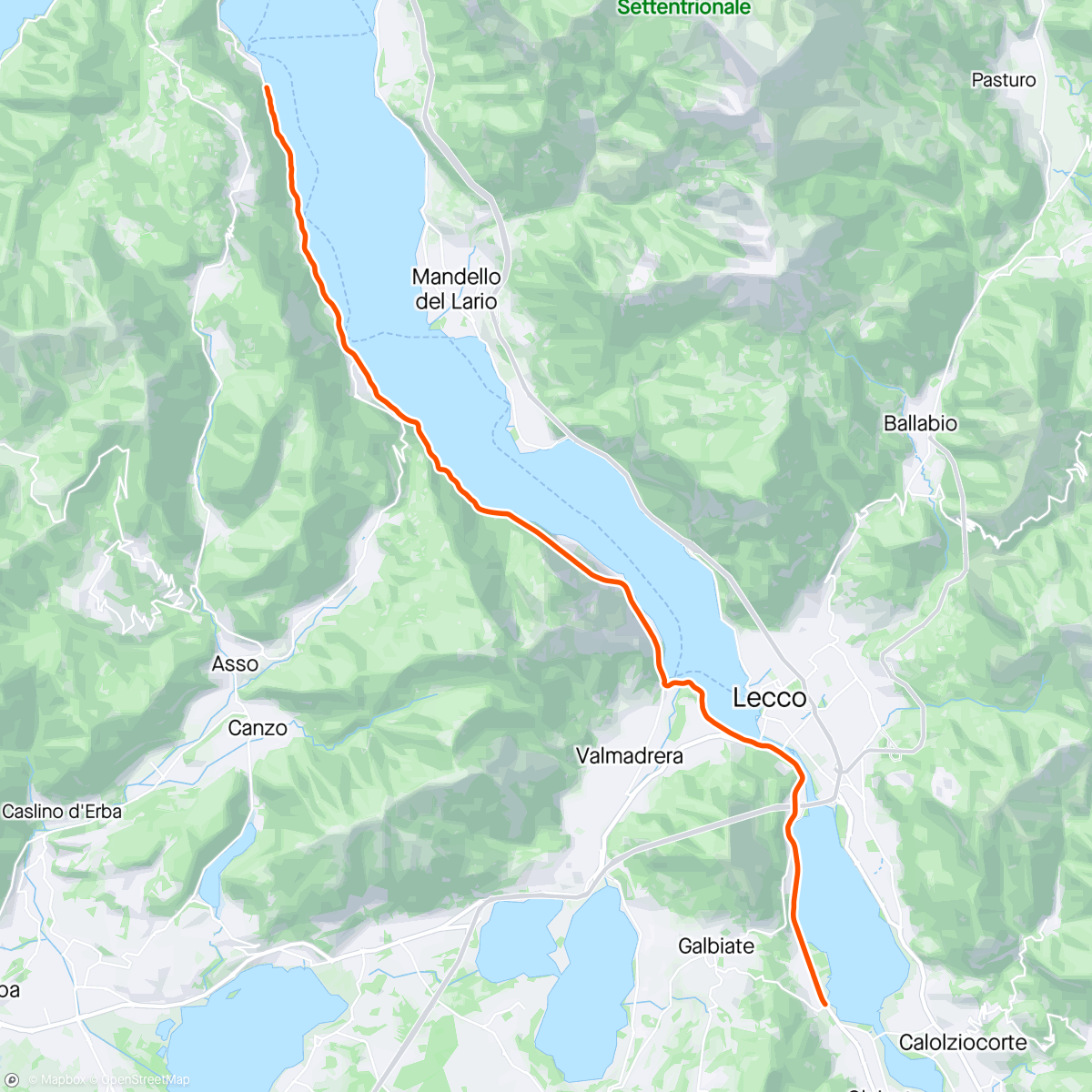 Kaart van de activiteit “ROUVY - Along Lake Como | Italy”