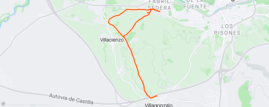 Map of the activity, Trails of Burgos 🏃🏻‍♀️
