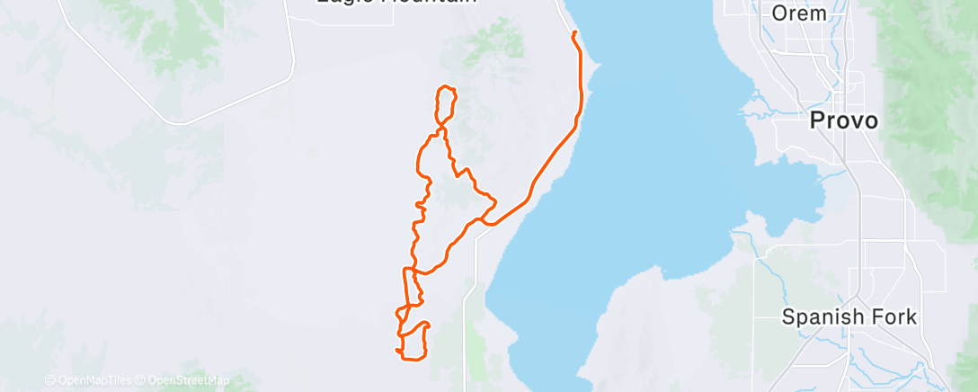 Map of the activity, Lunch E-Mountain Bike Ride