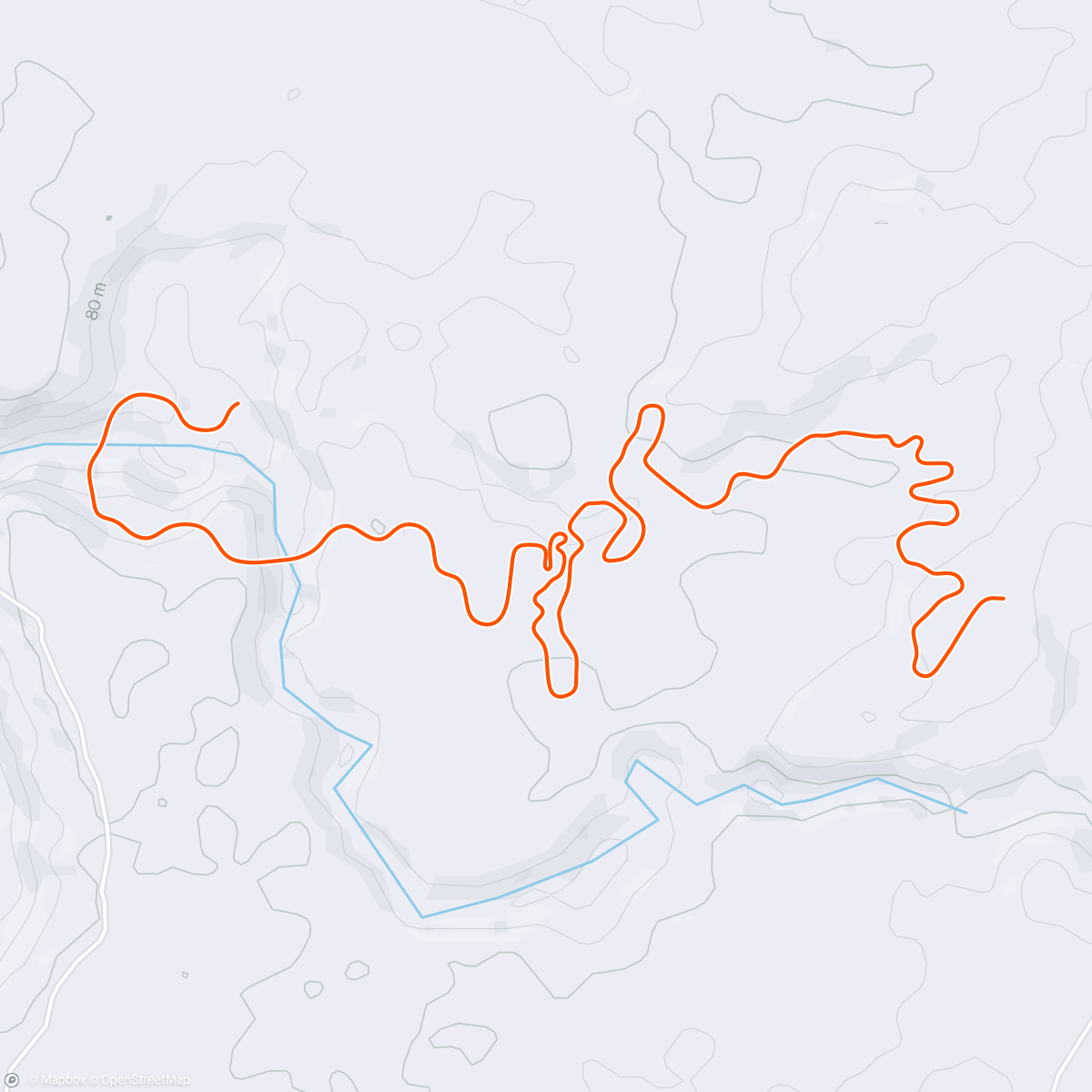 Map of the activity, Zwift - Normal Power HIIT  in Makuri Islands