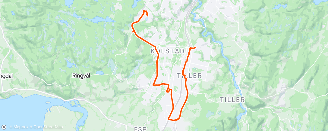 Map of the activity, Instead of a run