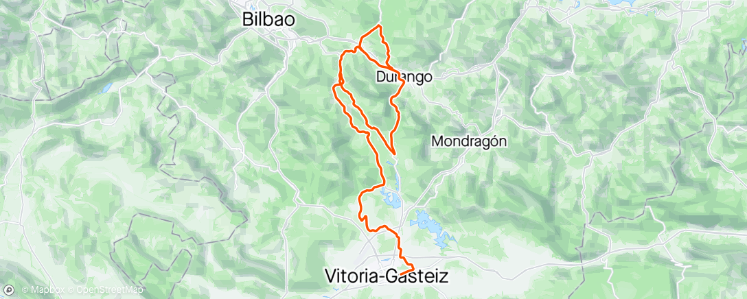 Map of the activity, Paesi Baschi stage 5 P9
