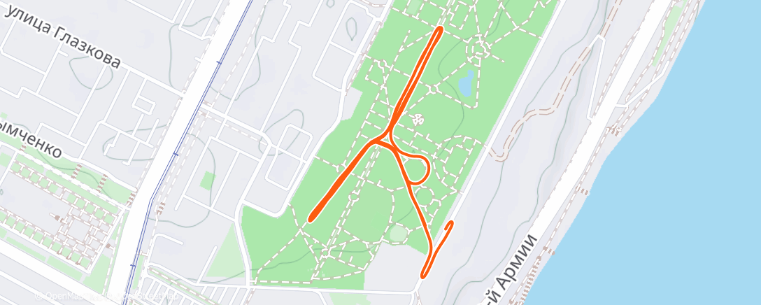 Map of the activity, Lunch Run