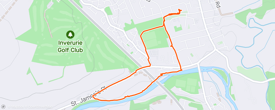 Map of the activity, Morning Walk