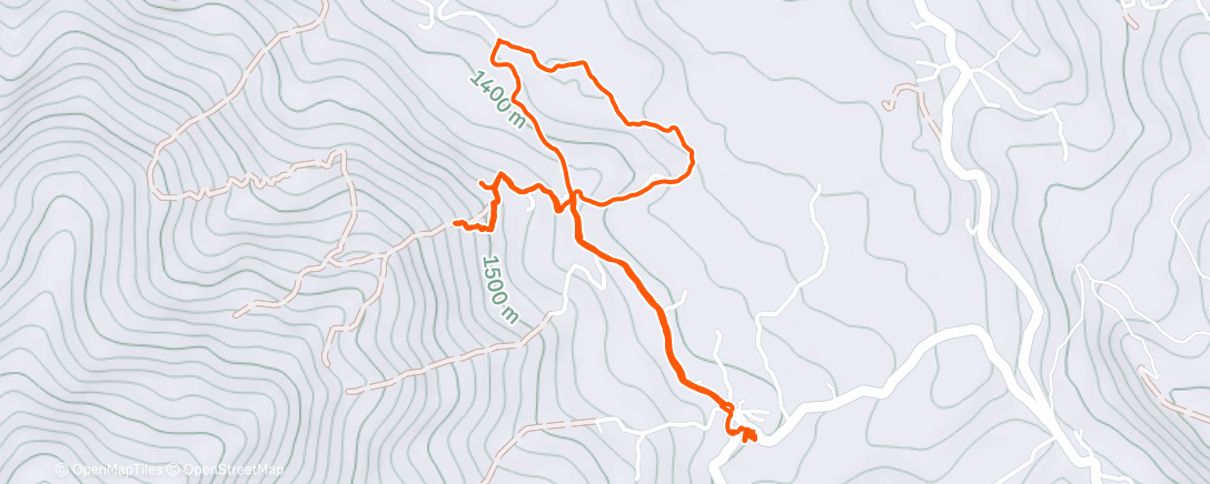 Map of the activity, Afternoon Walk