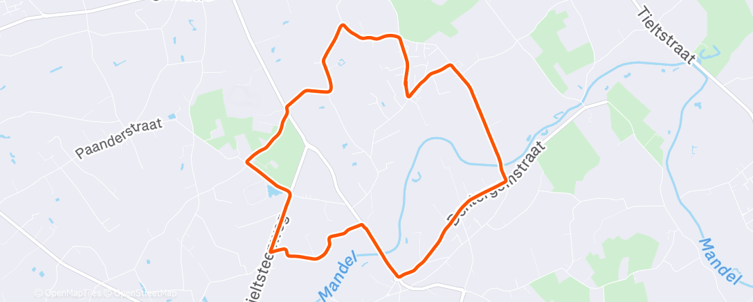 Map of the activity, Namiddagloop 🧤🥶