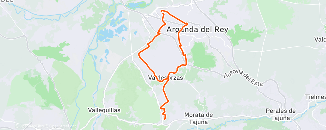 Карта физической активности (Bicicleta de montaña matutina)