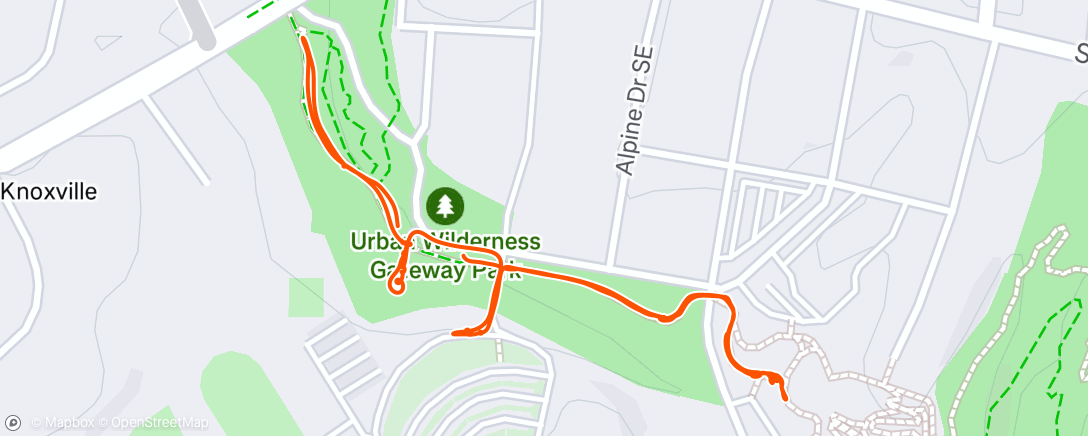Map of the activity, Lunch Ride