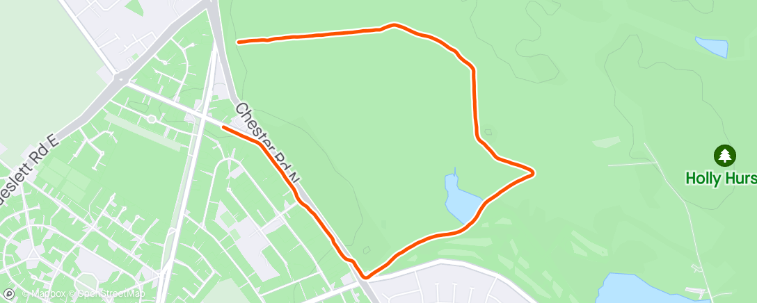 Map of the activity, LMT WK15 - Race Week - 5k Shakeout