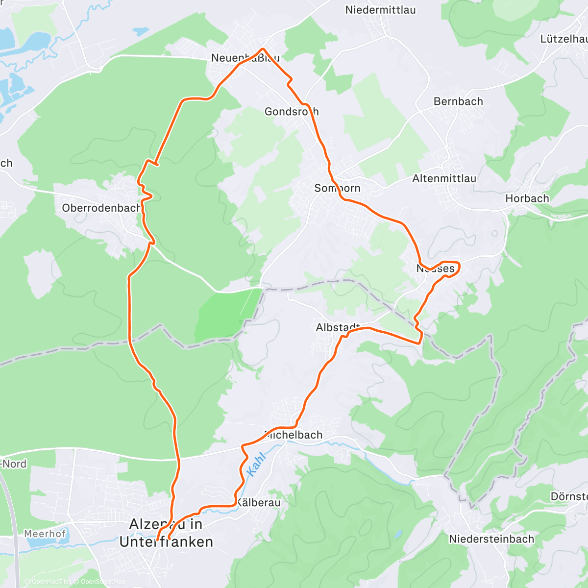 Map of the activity, Lunch 🎅 Trail Run