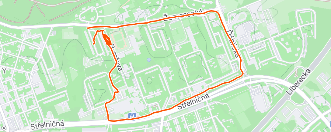 Map of the activity, Klus+ kopce