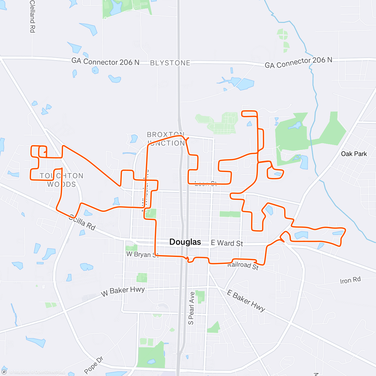 Map of the activity, Nice and warm. Mostly warm.
