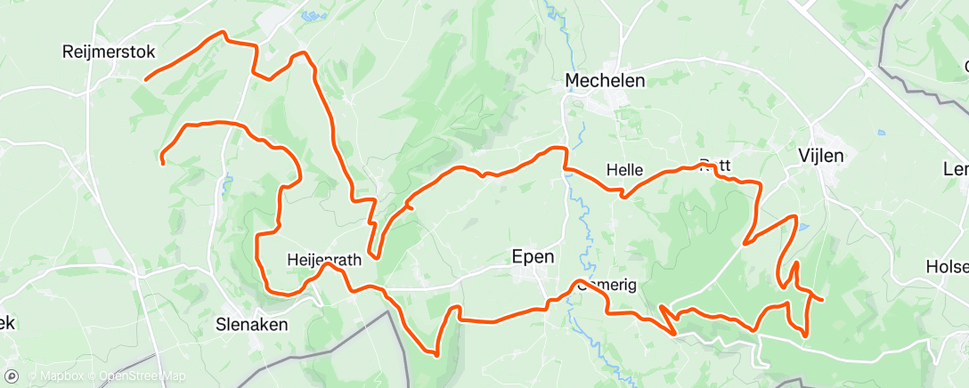 Map of the activity, Middagrit