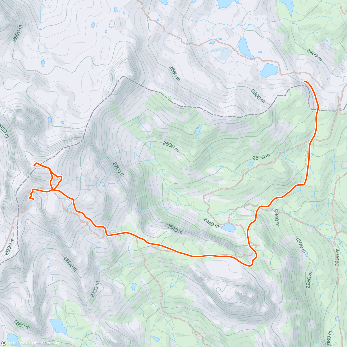 Map of the activity, Raid a ski bivouac avec Zac J2