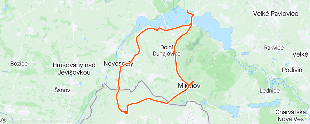「Mikulov vinné sklípky」活動的地圖