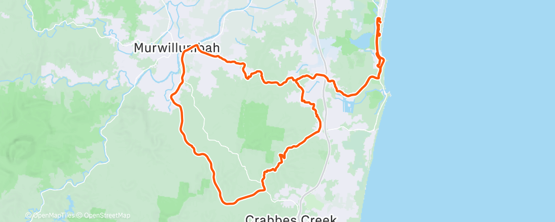 Map of the activity, Morning Gravel Ride