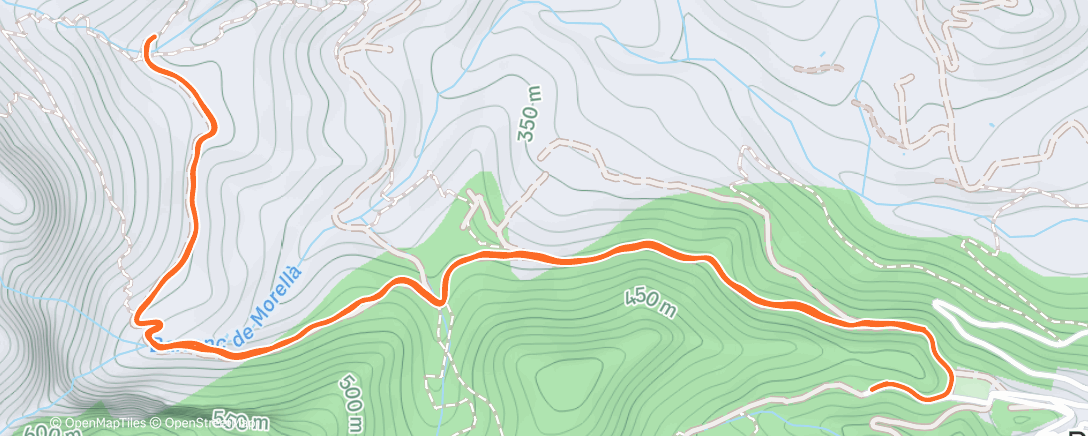 Map of the activity, Sant Silvestre paülsenca 2025