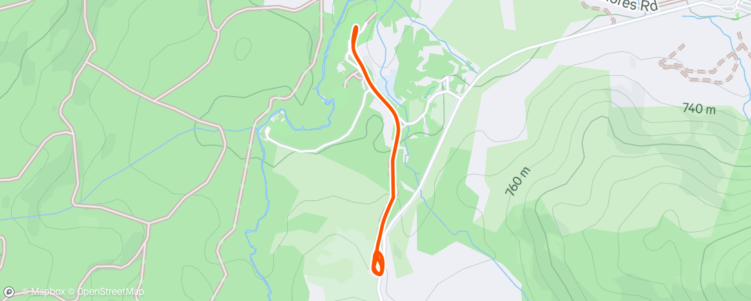 Map of the activity, Morning Run